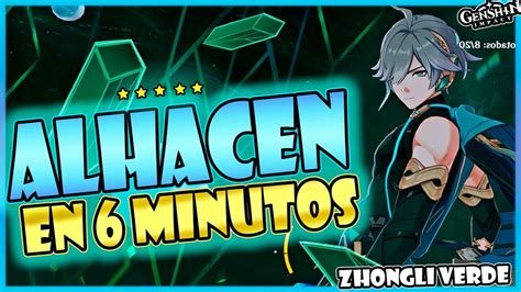 Potente AlhacÉn Build En 6 Minutos 💚🌟 Guía Build Alhaitham Genshin