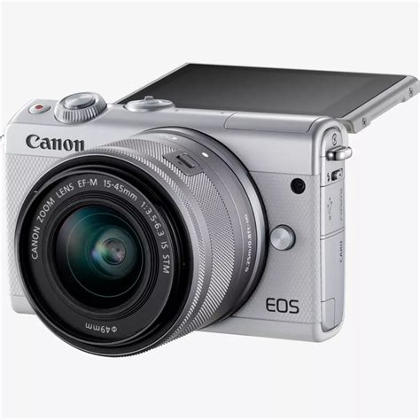 Acheter Canon EOS M100 blanc + Objectif EF-M 15-45mm f/3.5-6.3 IS STM ...