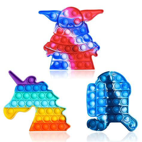 Buy Joysky 3 Pack Pop Fidget Toys It Poppet Fidget Toypush Pop