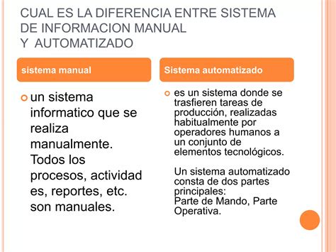 Cual Es La Diferencia Entre Sistema De Informacion PPT