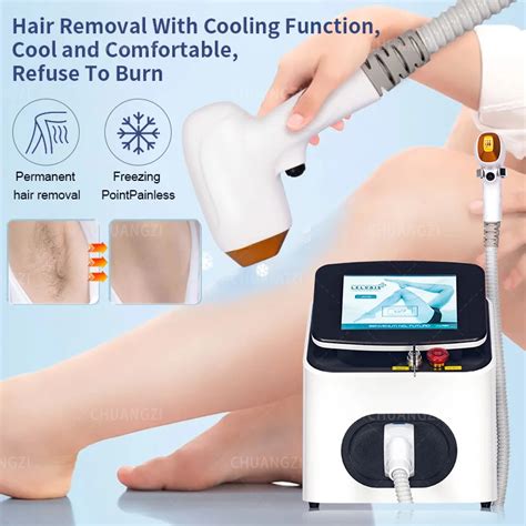 2024 Diode Laser Hair Removal Machine 3 Wavelength 755 1064 808nm Laser