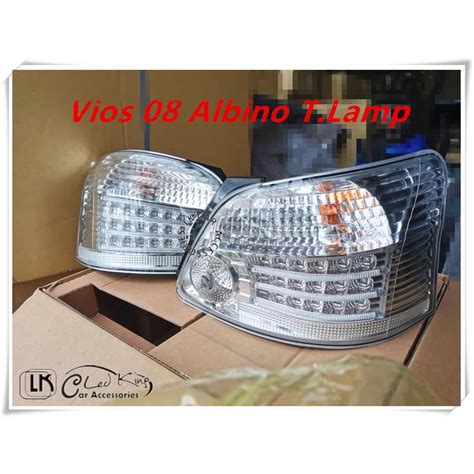 Toyota Vios 08 13 Ncp 93 Crystal LED Tail Lamp Albino White Lampu