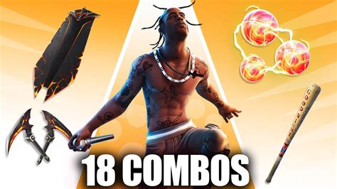 Los Mejores Combos Para La Skin Travis Scott Combos Youtube