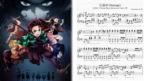 [鬼滅の刃 Demon Slayer Kimetsu No Yaiba] 主題曲op Lisa 紅蓮華 Gurenge 完整鋼琴 Full Piano Youtube