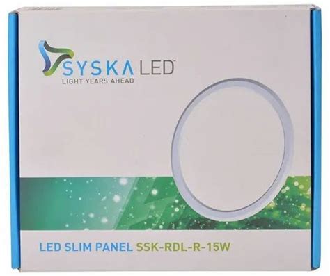 Warm White W Syska Rdl Round Led Slim Downlight Ip Model Name