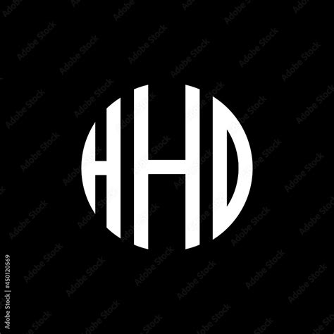 Hhd Letter Logo Design Hhd Modern Letter Logo With Black Background