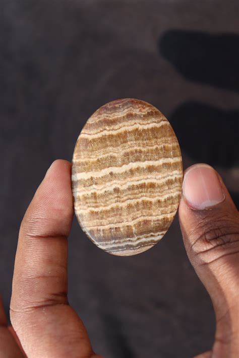 Natural Yellow Banded Aragonite Cabochon Stone Healing Stone Etsy