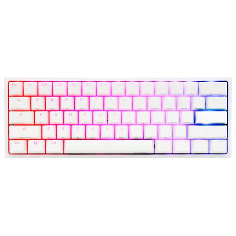 Teclado Gamer Mec Nico Ducky One Mini Rgb White Cherry Mx Switch