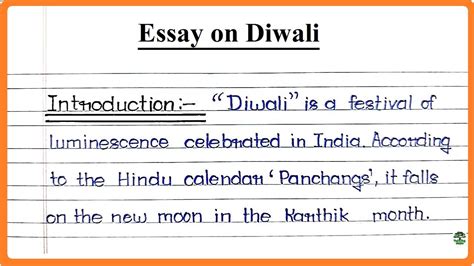 Essay On Diwali Write An Essay On Diwali Festival Diwali Essay