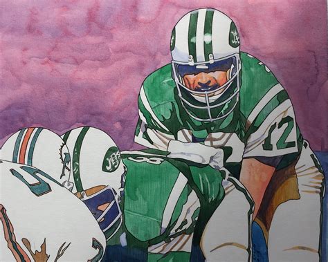 Joe Namath Mixed Media By Scott Ellig Joe Namath Scott Mixed Media