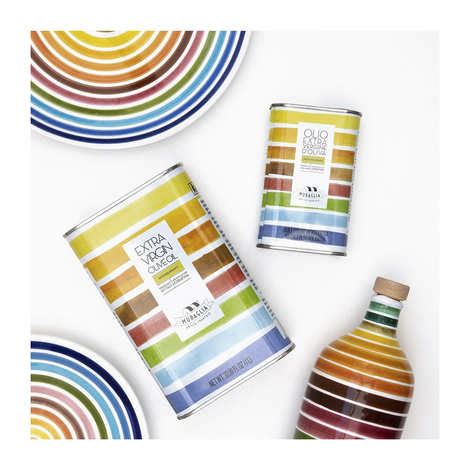 Intense Fruity Extra Virgin Olive Oil Rainbow Can Collection Muraglia