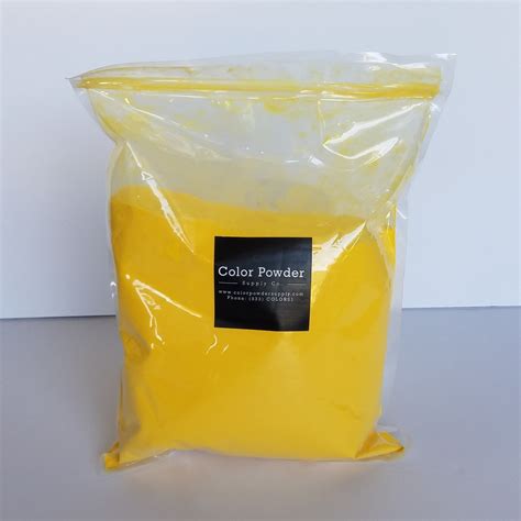 Yellow Color Powder 5 Lb Medium Color Powder Supply Co Safe Bulk