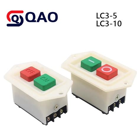 1pcs Lc3 5 Lc3 10 Start Stop Push Button Switch On Off Table Drill