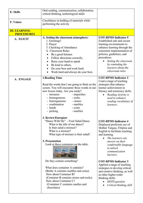 Cot Science Quarter Seperating Mixtures Through Hand Picking By