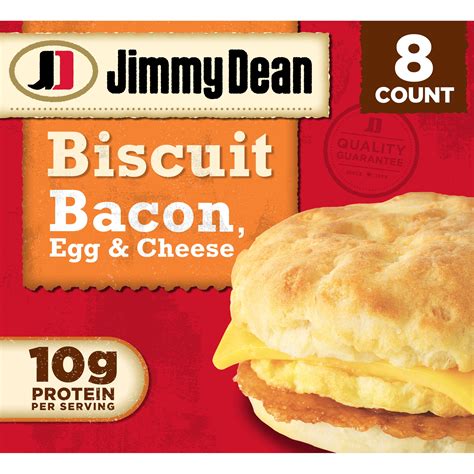 Jimmy Dean Bacon Egg And Cheese Biscuit Sandwich 288 Oz 8 Count