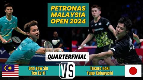 Ong Teo Mas Vs Hoki Kobayashi Jpn Qf Petronas Malaysia Open