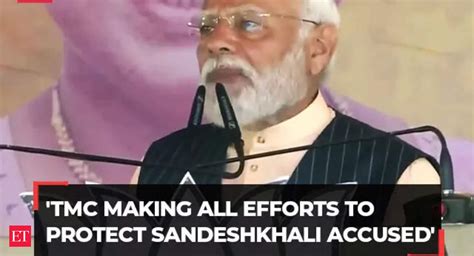 PM Modi Lashes Out At Mamata Govt Over Sandeshkhali Says TMC Making