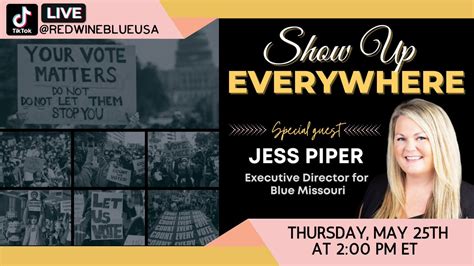 Jess Piper On Twitter RT RedWineBlueUSA Join Us Next Thursday 5 25