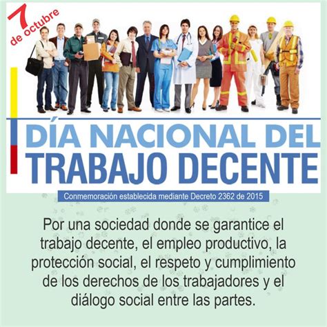 D A Del Trabajo Decente En Colombia