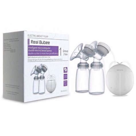 Real Bubee Electric Automatic Dual Breast Pump With Baby Bottles Xnq