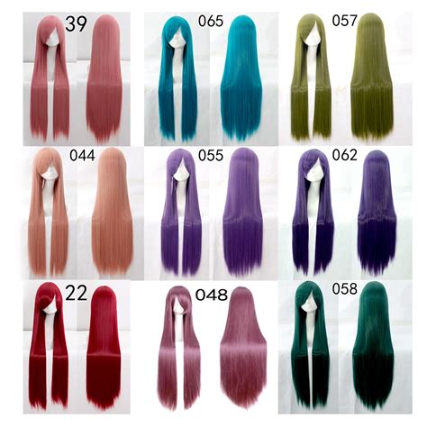 Jual 099 DARK Wig Base 100 Cm Lurus Wanita Cosplay Rambut Palsu Daily