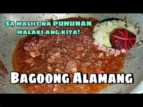 Paano Gumawa Ng Masarap Ng Bagoong Alamang Jenith TV YouTube