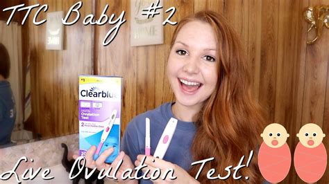 Live Ovulation Test Live Opk Test On Cycle Day 15 Youtube