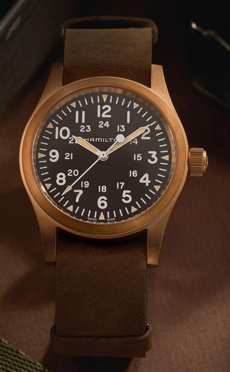 Hamilton Announces Khaki Field Mechanical Bronze Watch ABlogtoWatch