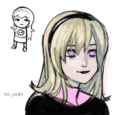 Mspa Booru Alternate Hair Black Squiddle Dress Headshot Rose Lalonde