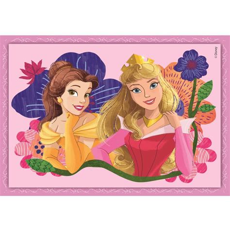 Clementoni Supercolor 4in1 Puzzel Disney Princess 12 24 Stukjes