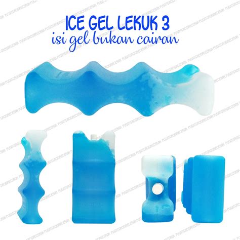 Jual Ice Pack Blue Gel Lekuk 3 Pendingin ASI Ice Cream Vaksin Masker