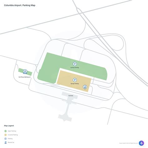 Columbia Airport (CAE) Parking Rates and Map