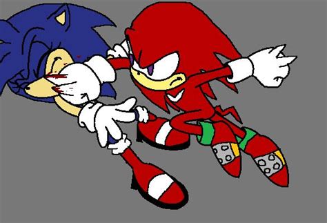 Sonic vs Knuckles by BitchySonic on deviantART