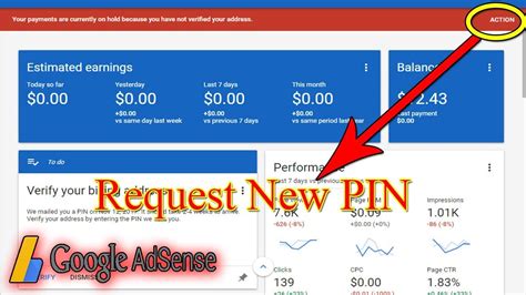 How To Get Request New Pin For Address Verification On Google Adsense