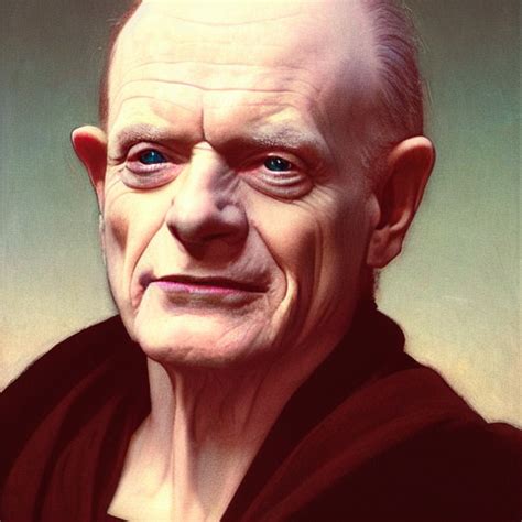 Krea Ai Painting Of Ian Mcdiarmid As Emperor Palpatine Ar