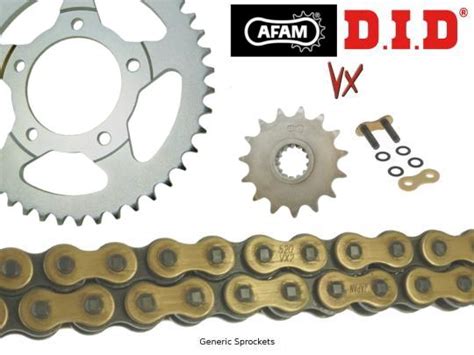 Did Vx Heavy Duty X Ring Gold And Black Chain And Afam Sprocket Kit