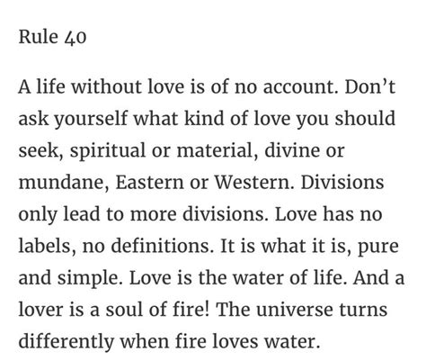 Rules Of Love