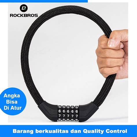 Jual KPro 1 Rockbros Gembok Sepeda Bicycle Lock Kode Angka Password 5