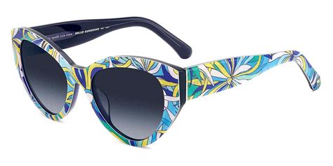 Kate Spade™ Paisleighs 0gf59o 55 Blue Pattern Blue Sunglasses