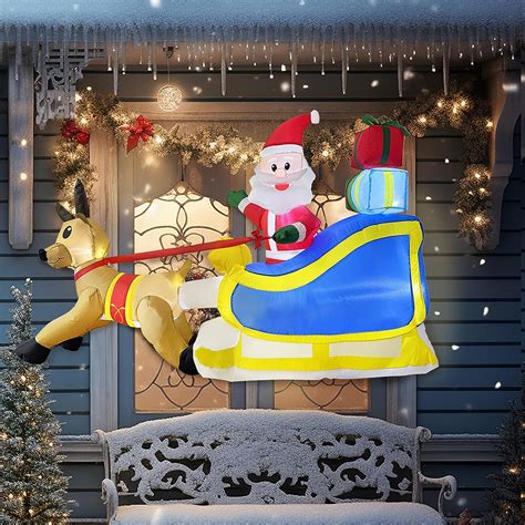 Gudlak 5ft Christmas Inflatables Outdoor Decorations