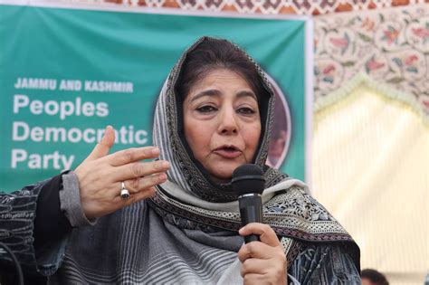 Mehbooba Mufti Put Under House Arrest Ahead Of Sc Verdict On Article 370 Pdp