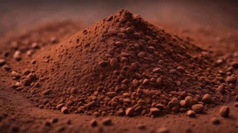 Premium Ai Image Cocoa Powder Background Texture