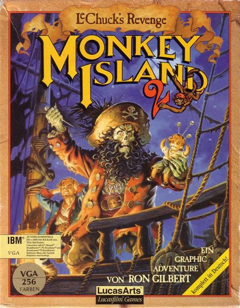 Monkey Island Lechuck S Revenge Dos Box Cover Art Mobygames