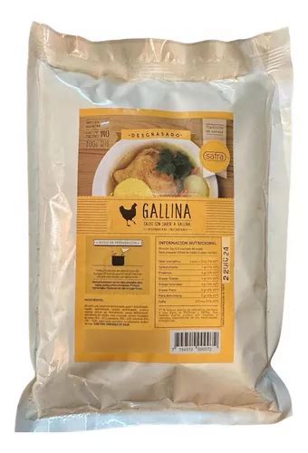 Caldo De Gallina Desgrasado Instantaneo Safra Bolsa 700g Dw MercadoLibre