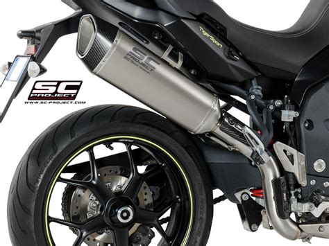 SC Project SC1 R Titanium Slip On Einddemper Euro4 Gekeurd TRIUMPH