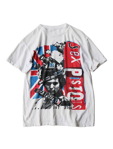 70 80s Vintage Sex Pistols Print Punk T Shirt Size M S T L O W L I