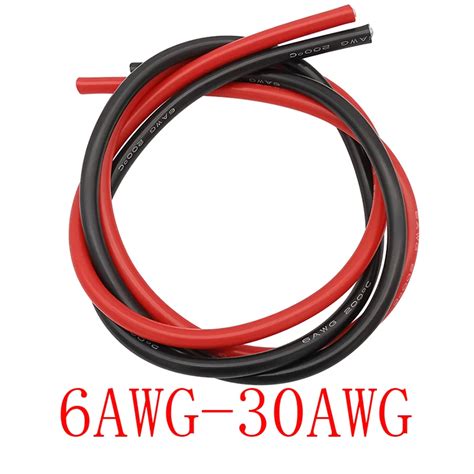 6AWG 8 10 12 14 16 18 20 22 24 26 28 30 AWG Soft Rubber