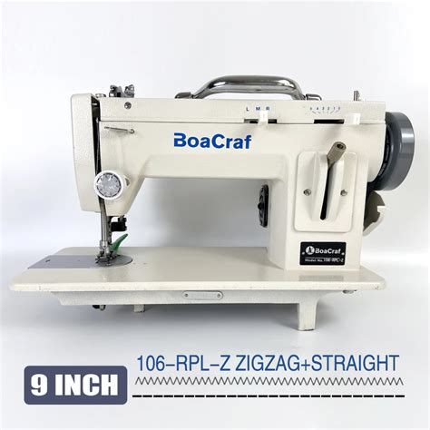 Portable Heavy Duty Sewing Machines Zigzag Stitch 9 Arm Leather And Walking Foot Long Than