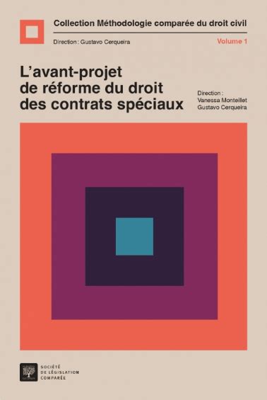 Lavant Projet De R Forme Du Droit Des Contrats Sp Ciaux Portail