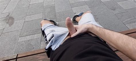 Public Jerking And Cum In New Park Gay Amateur Porn Feat Djole85